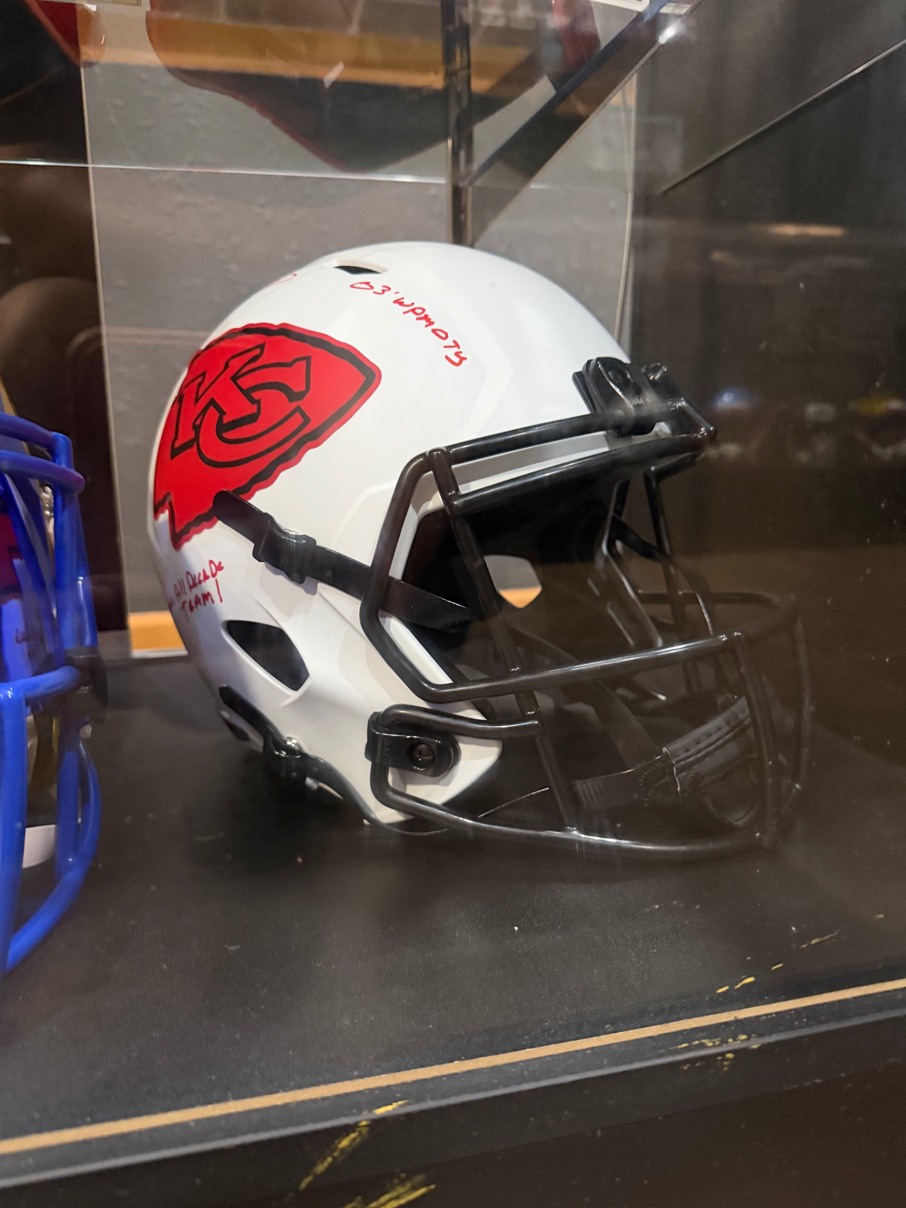 Will Shields Autographed Kansas City Chiefs Football Helmet