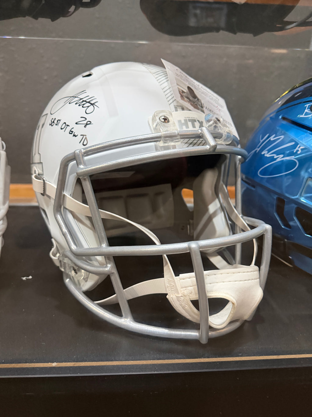Super Bowl 51 James White Autographed New England Patriots NFL Helmet