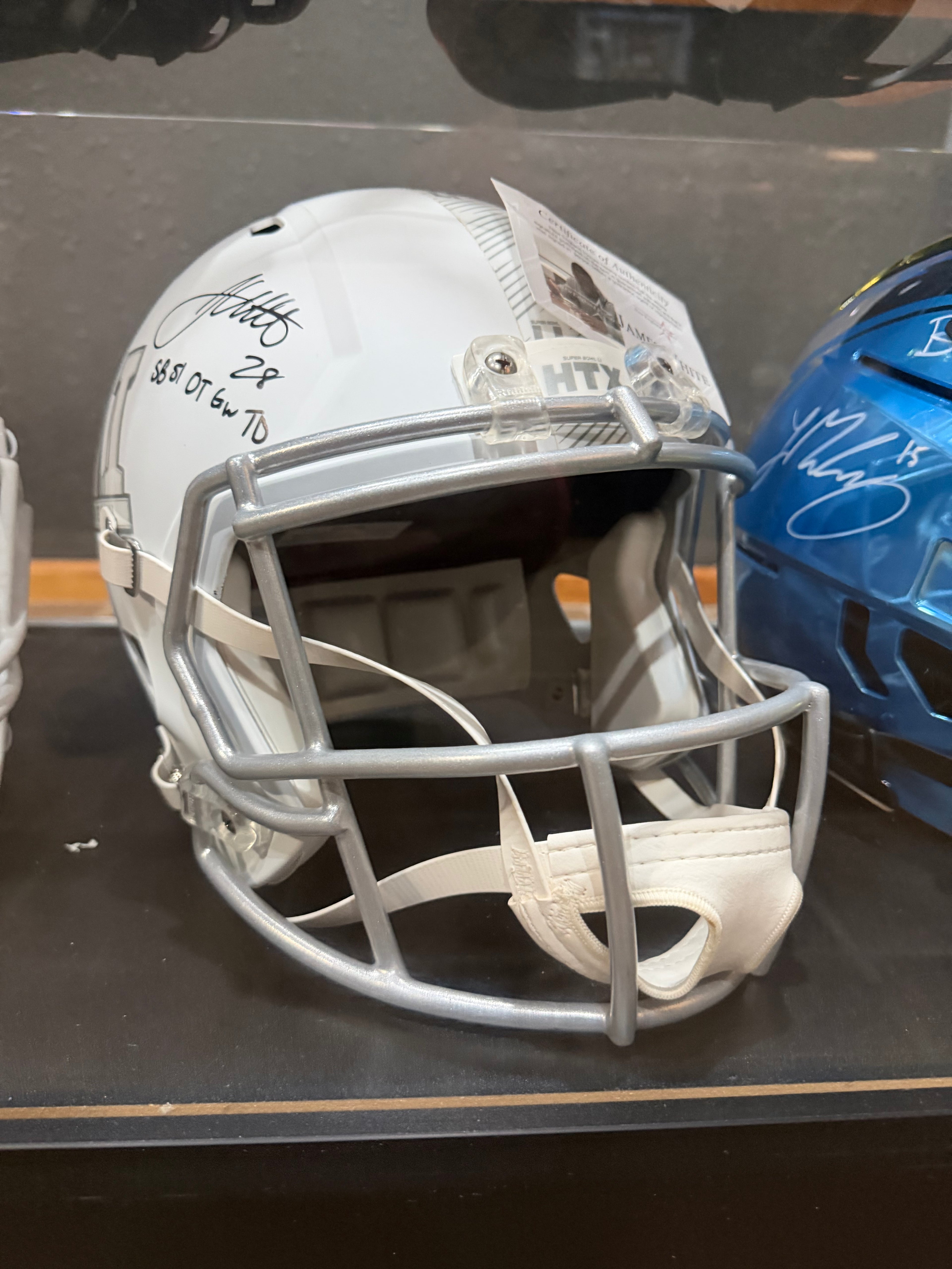 Super Bowl 51 James White Autographed New England Patriots NFL Helmet