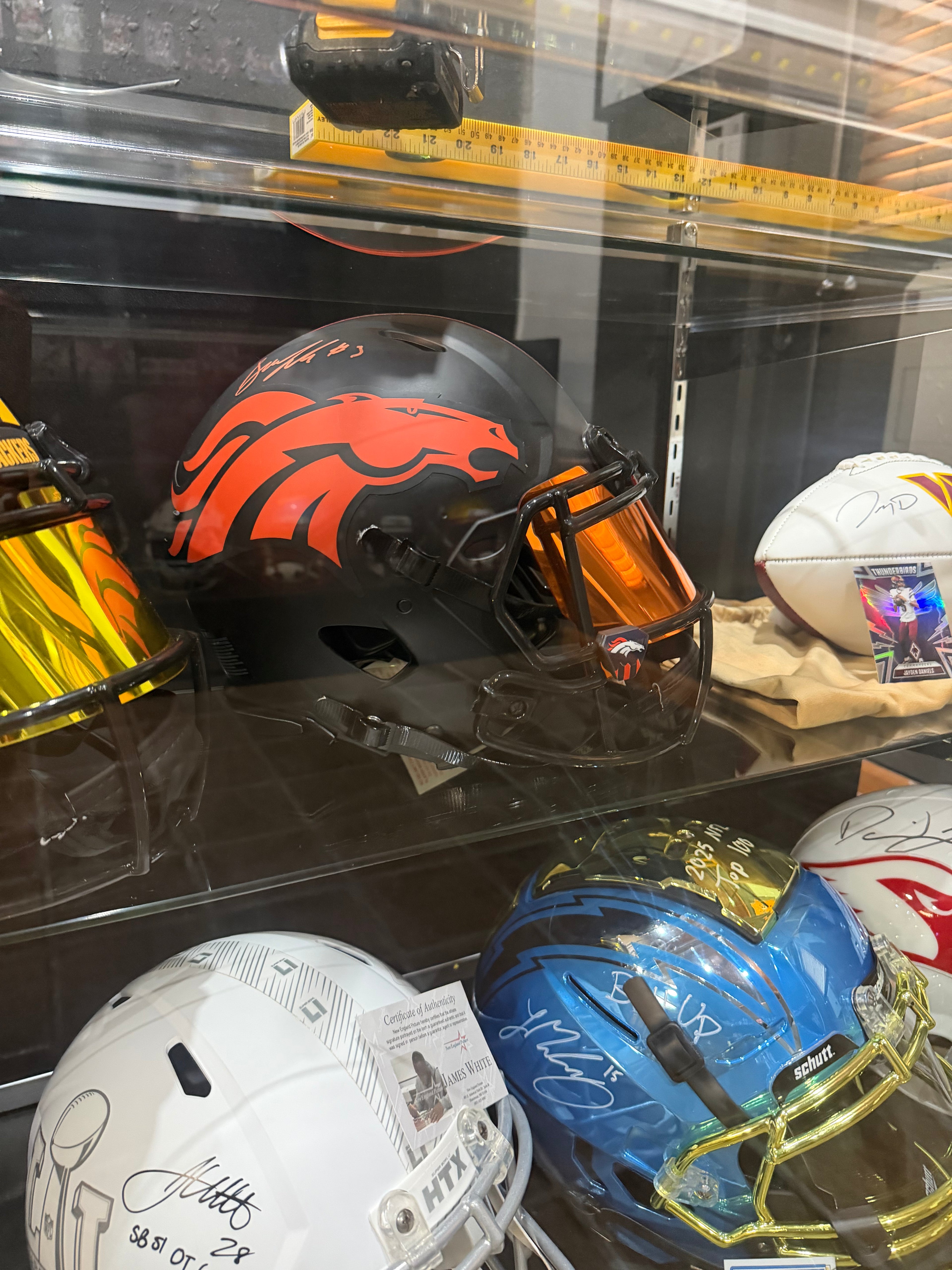 Drew Lock Autographed Denver Broncos Football Helmet