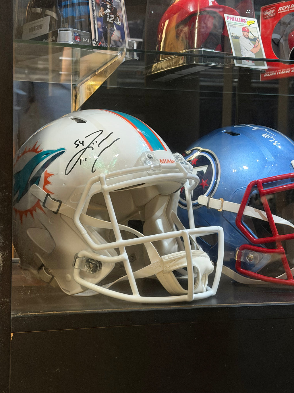 Zach Thomas Autographed Miami Dolphins Football Helmet