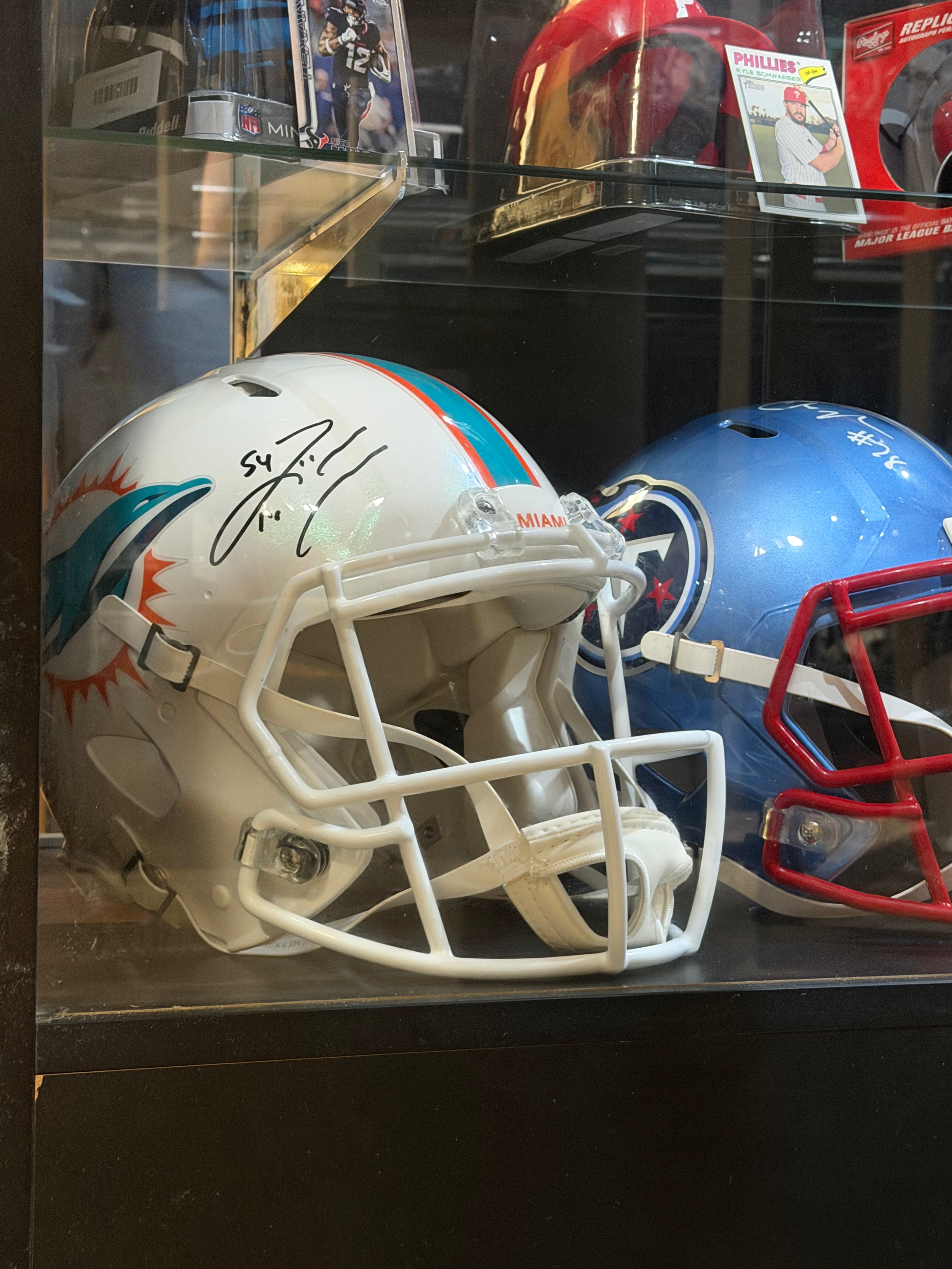 Zach Thomas Autographed Miami Dolphins Football Helmet