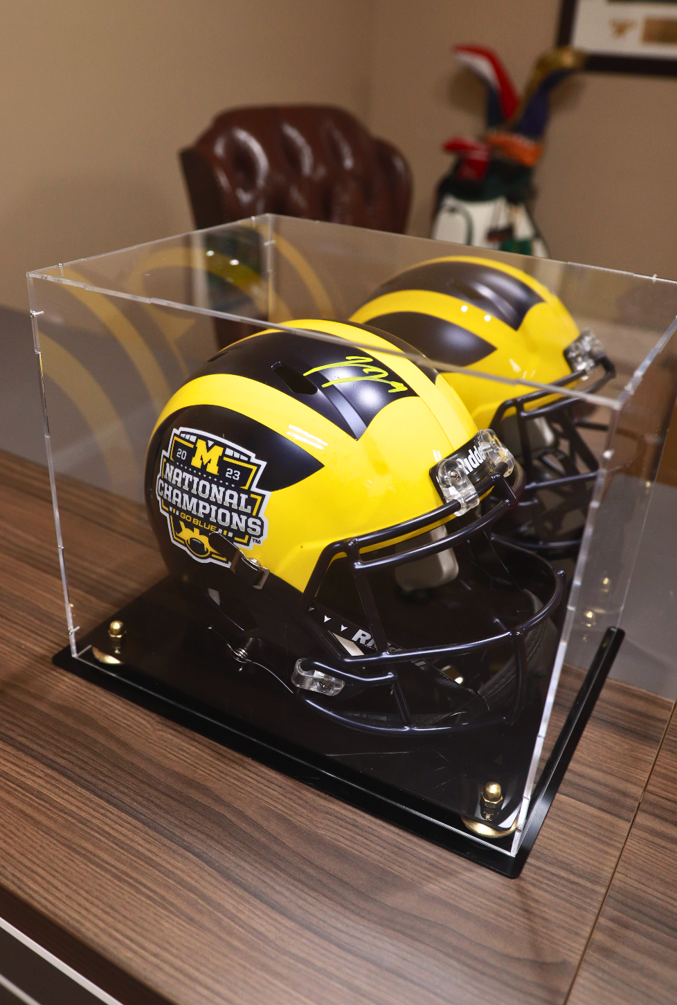JJ McCarthy Autographed Michigan Football Helmet